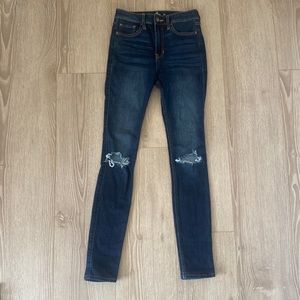 hollister super skinny high rise jeans